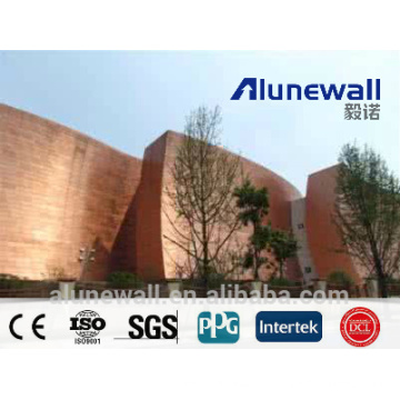 2 meter width A2/B1 fireproof Copper Composite Panel CCP exterior wall cladding panel